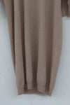 SWAYING/KNIT Deconstructed v-neck dress (with corset) SW212LS10 camel PS31